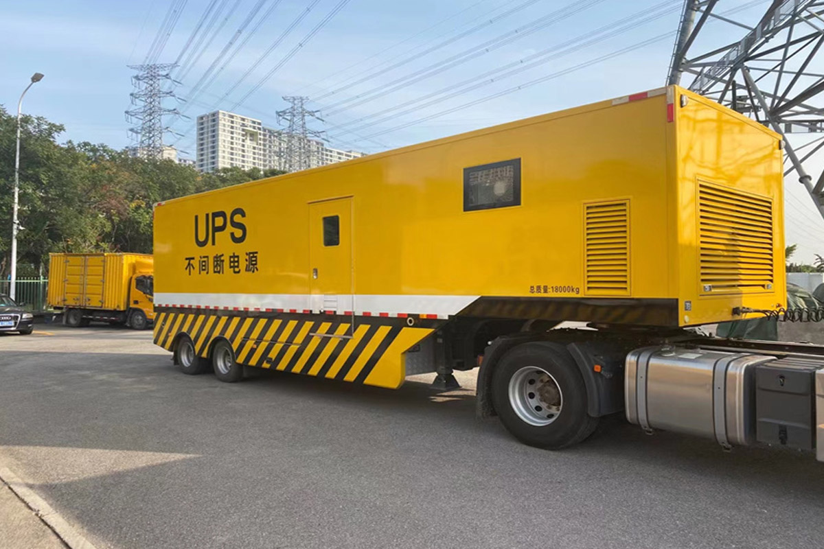 新罗发电机租赁施工现场